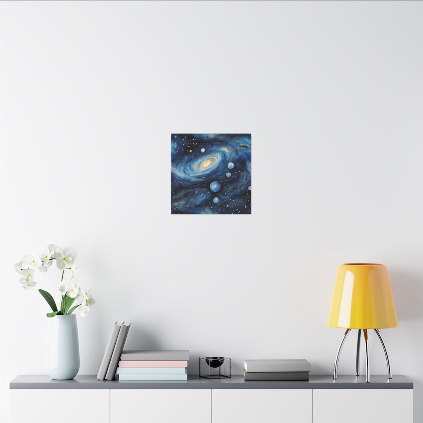 Matte Wall Canvas - Blue Galaxy - Beyond the Stars Collection