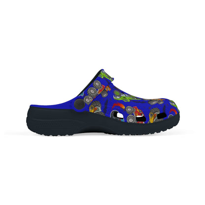 Kid's Foam Clogs - Monster Trucks - True Blue
