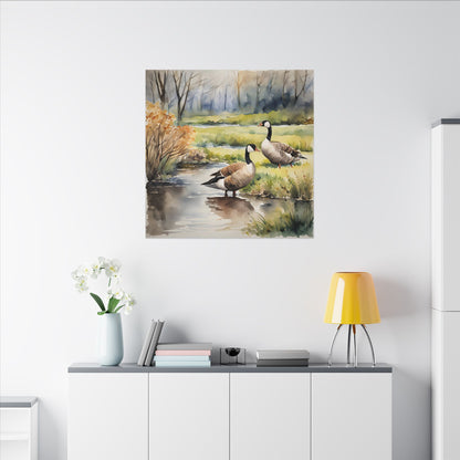 Matte Wall Canvas - Geese - The Great Outdoors Collection