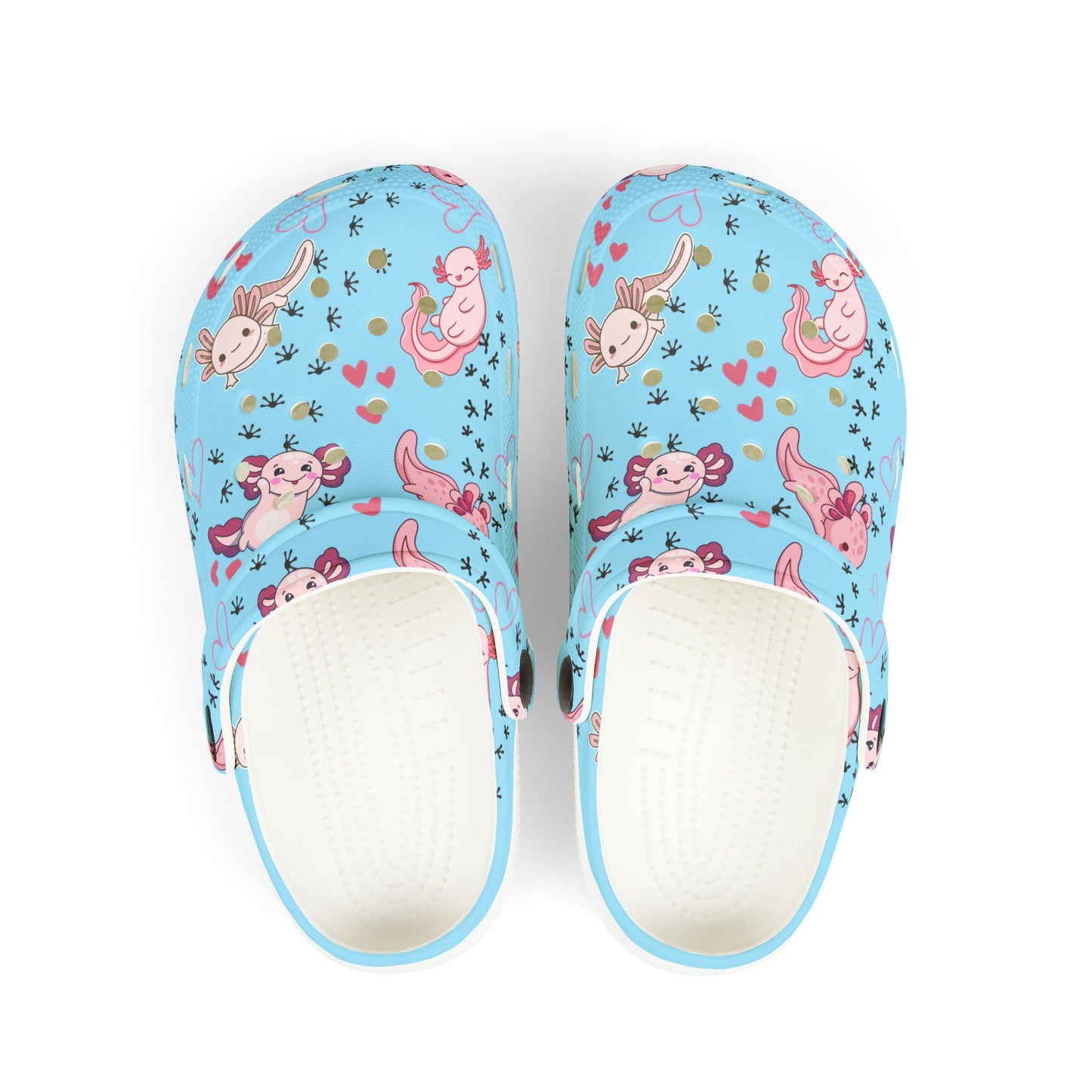 Kid's Foam Clogs - Axolotl - Arctic Blue
