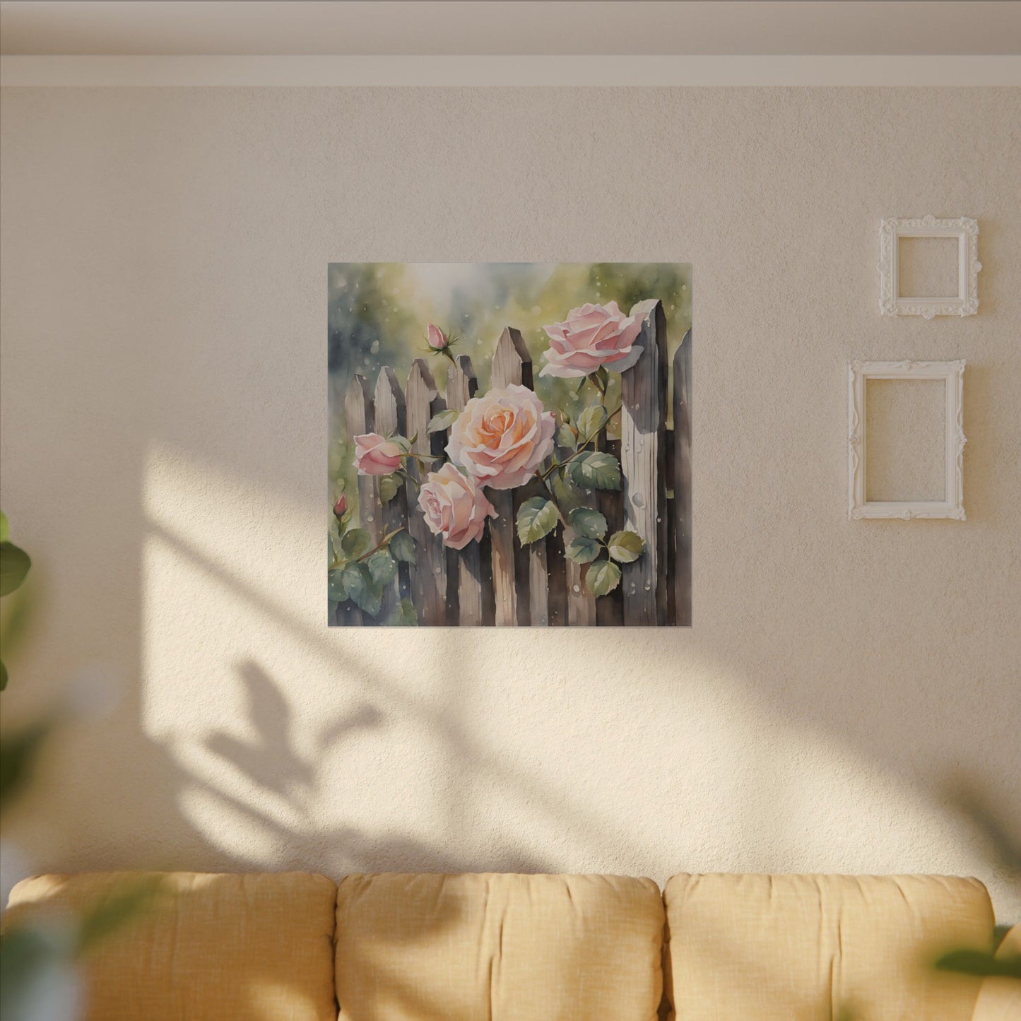 Matte Wall Canvas - Rose - Bloom and Grow Collection