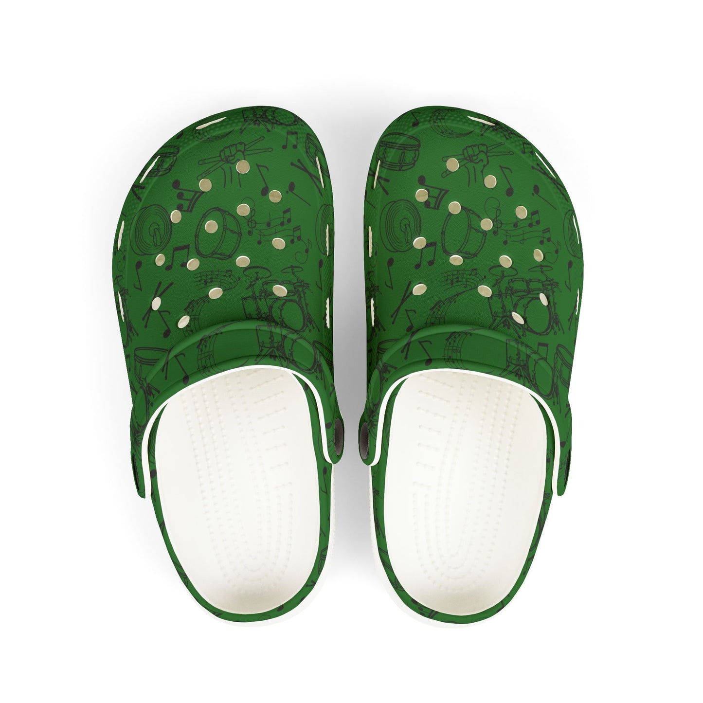 Kid's Foam Clogs - Drums - Forest