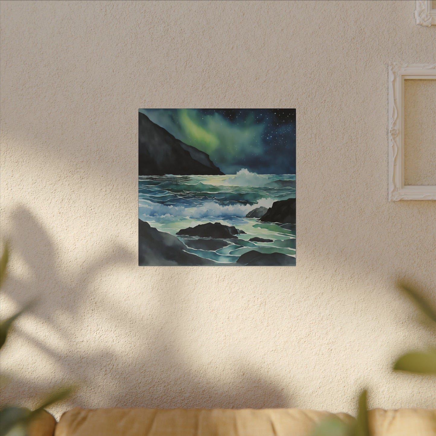 Matte Wall Canvas - Sea at Night - Neptune's Nursery Collection