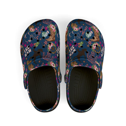 Kid's Foam Clogs - Cowgirl - Denim