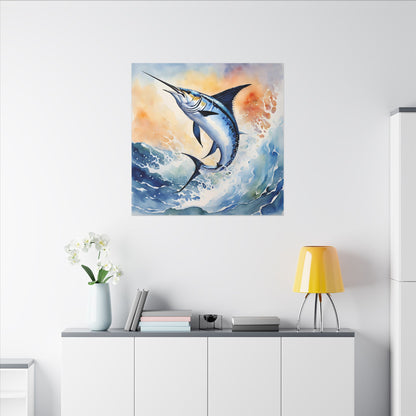 Matte Wall Canvas - Swordfish - The Great Outdoors Collection