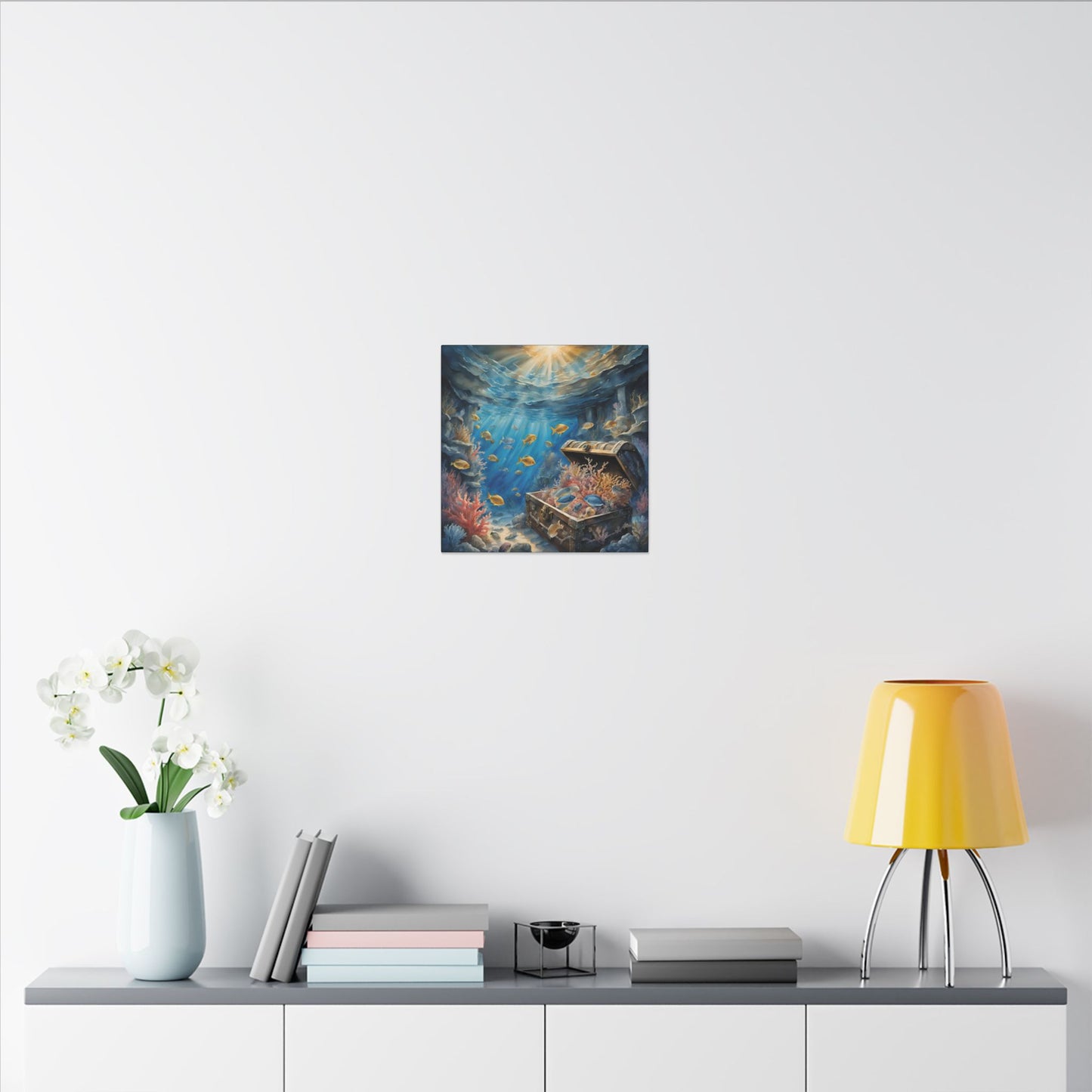 Matte Wall Canvas - Sunken Treasure - Neptune's Nursery Collection