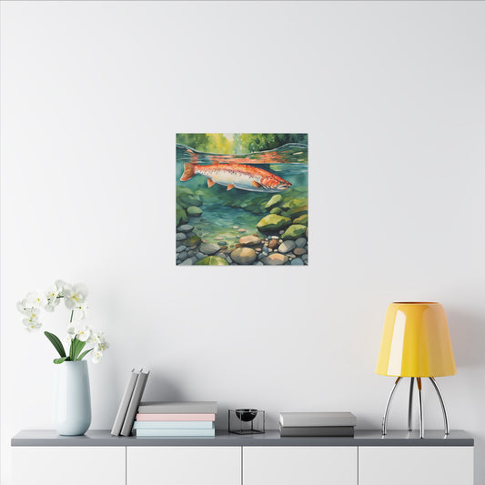 Matte Wall Canvas - Salmon - The Great Outdoors Collection