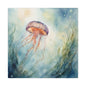 Matte Wall Canvas - Jellyfish - Neptune's Nursery Collection