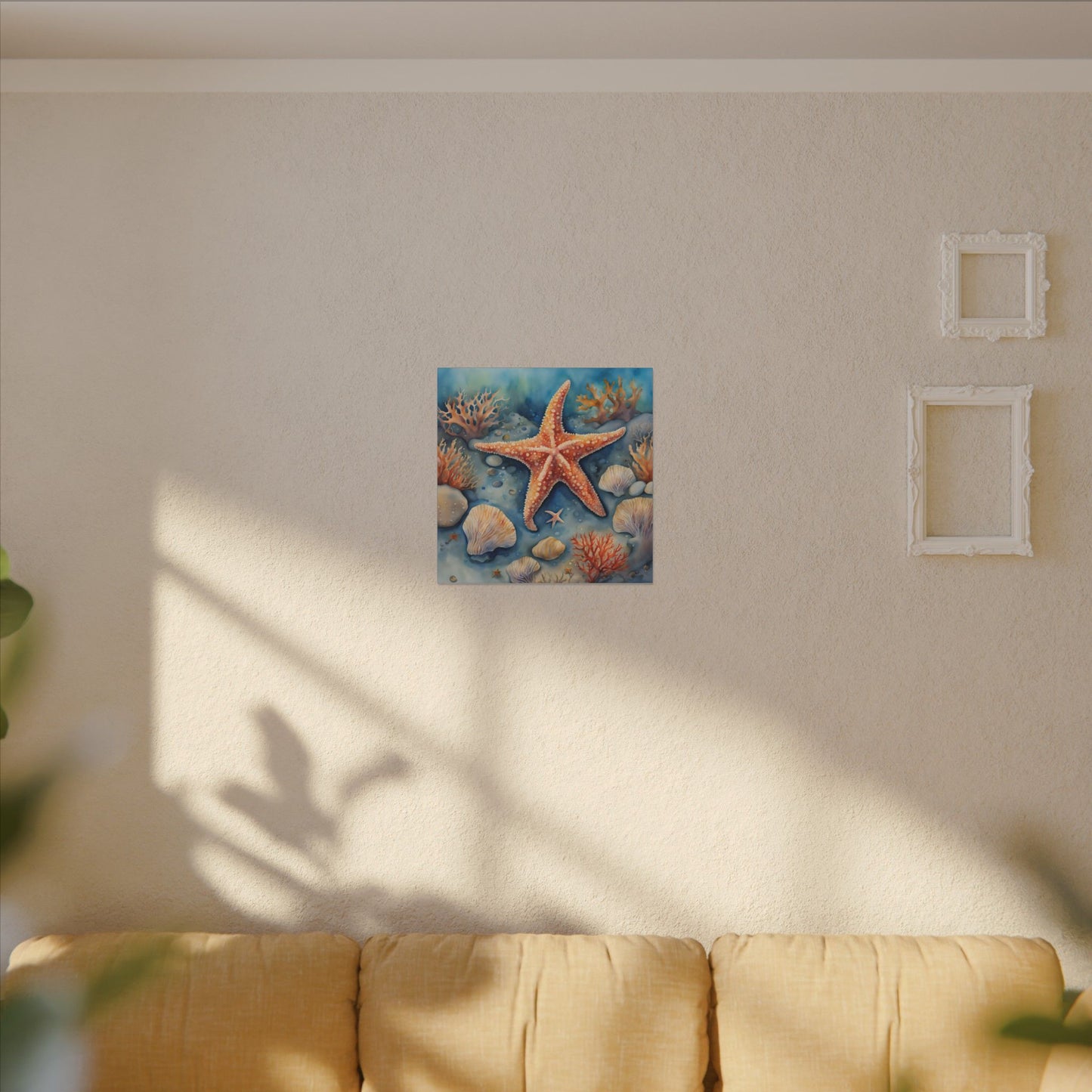 Matte Wall Canvas - Starfish - Neptune's Nursery Collection