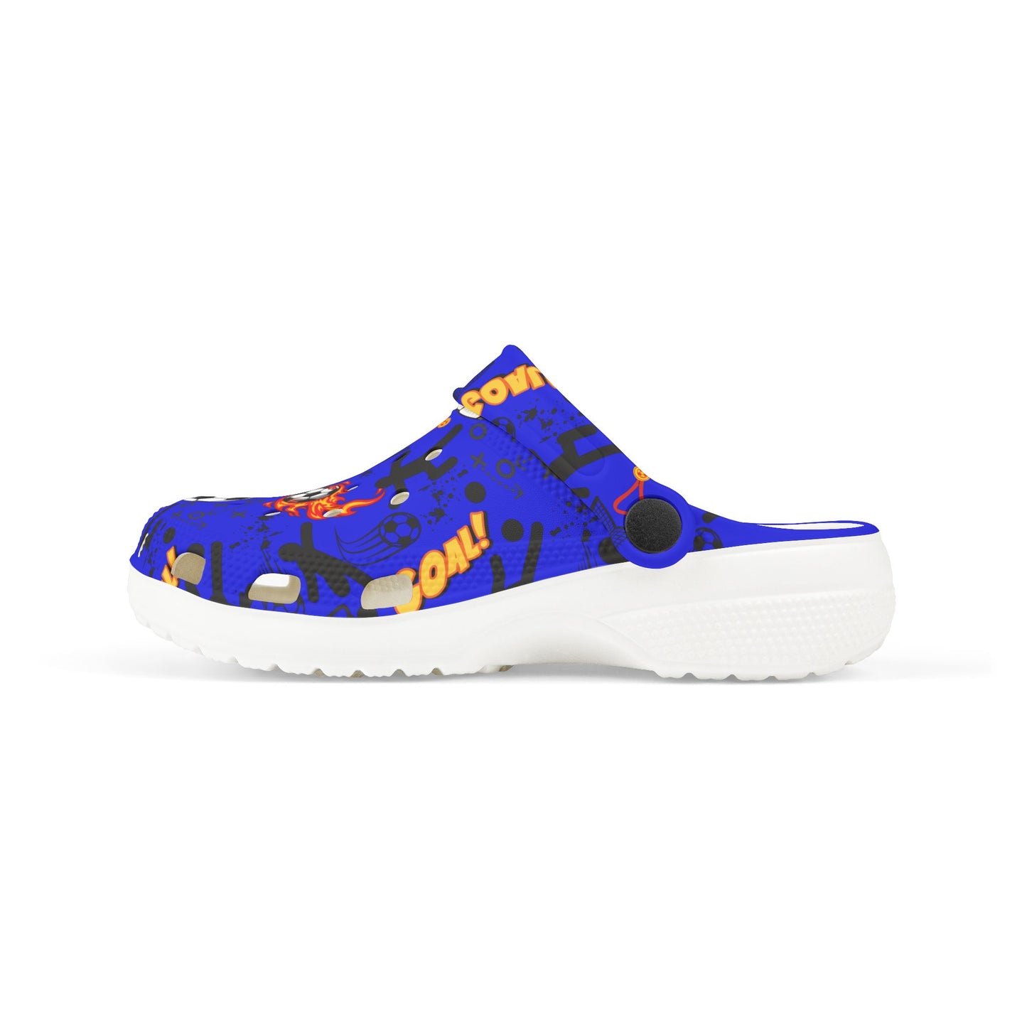 Kid's Foam Clogs - Soccer - True Blue