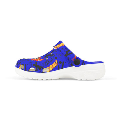 Kid's Foam Clogs - Soccer - True Blue
