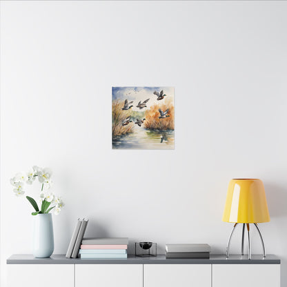 Matte Wall Canvas - Ducks - The Great Outdoors Collection
