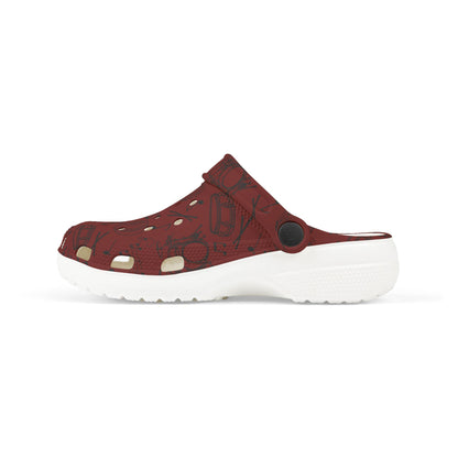 Kid's Foam Clogs - Drums - Maroon