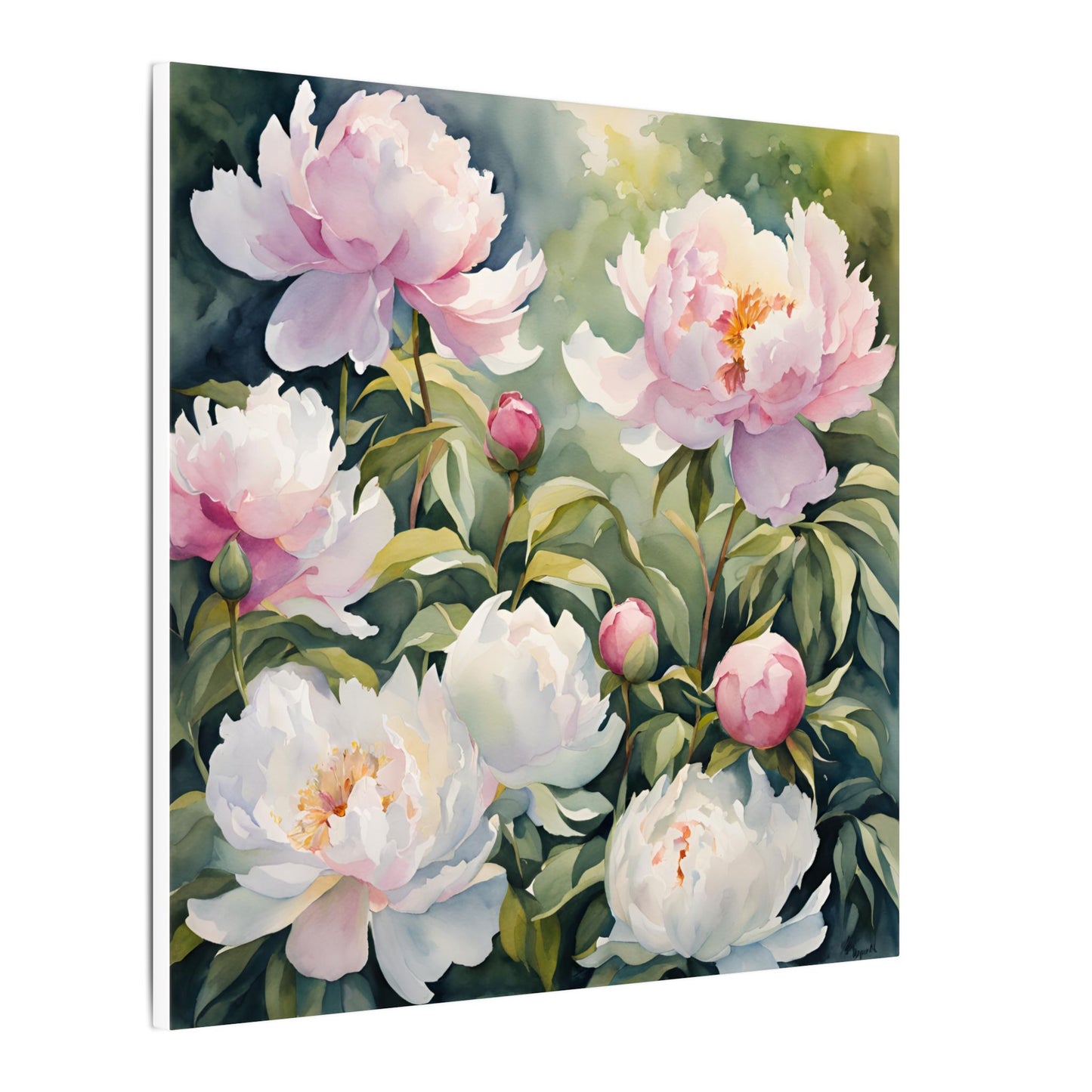 Matte Wall Canvas - Peony - Bloom and Grow Collection