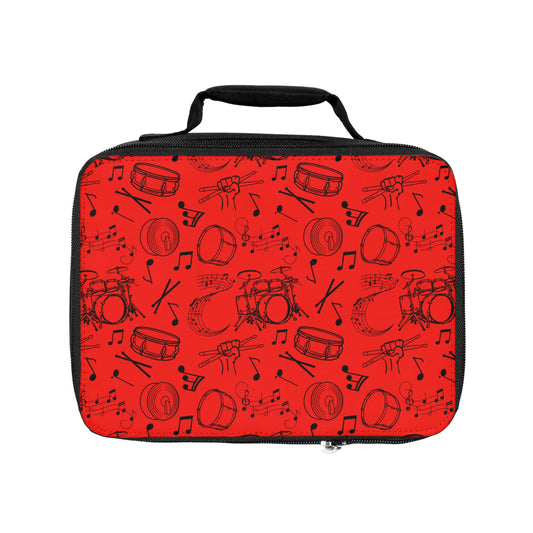 Lunch Bag - Drums - Red Hot