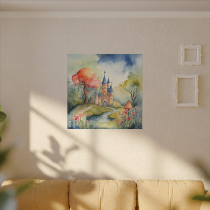 Matte Wall Canvas - Castlescape - Storybook Dreams Collection
