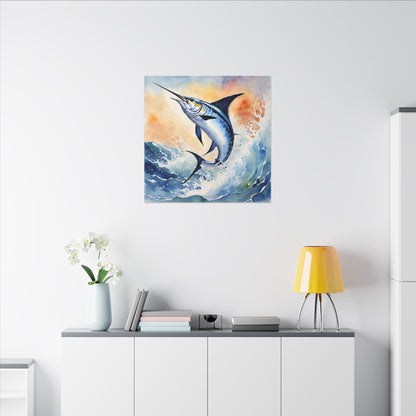 Matte Wall Canvas - Swordfish - The Great Outdoors Collection