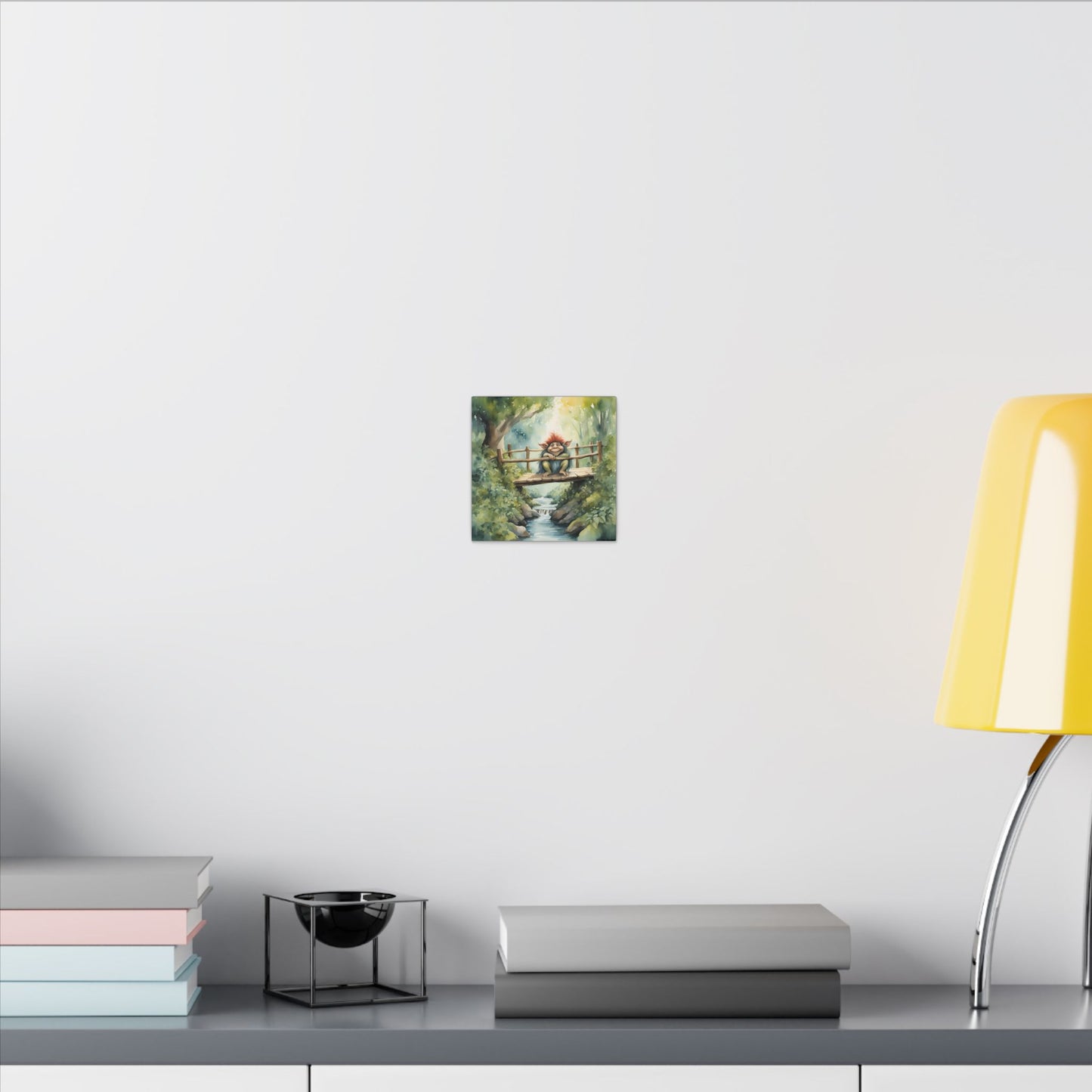 Matte Wall Canvas - Troll on the Bridge - Storybook Dreams Collection