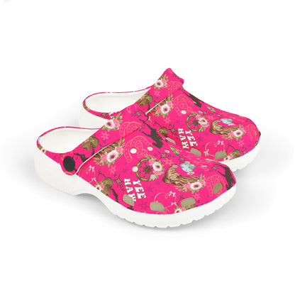 Kid's Foam Clogs - Cowgirl - Hot Pink