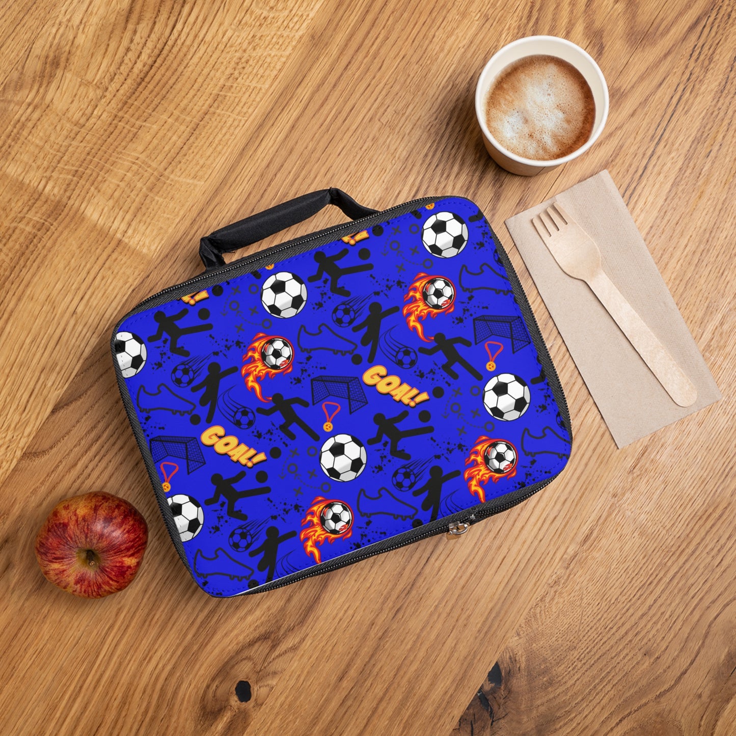 Lunch Bag - Soccer - True Blue