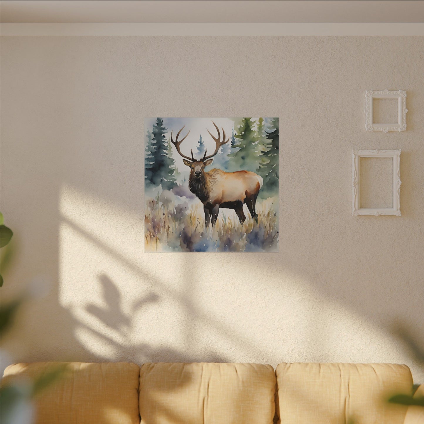 Matte Wall Canvas - Elk - The Great Outdoors Collection