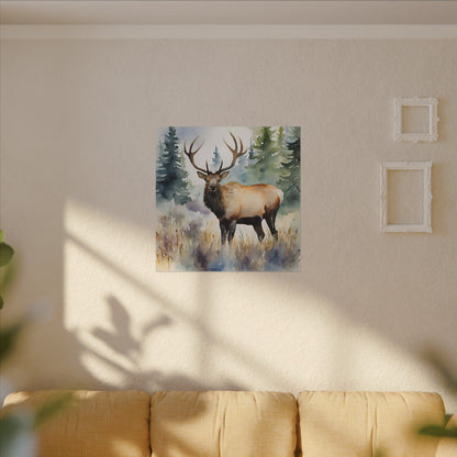 Matte Wall Canvas - Elk - The Great Outdoors Collection