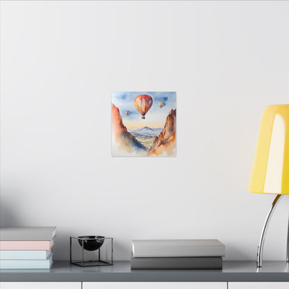 Matte Wall Canvas - Hot Air Balloons - Wheels & Wings Collection