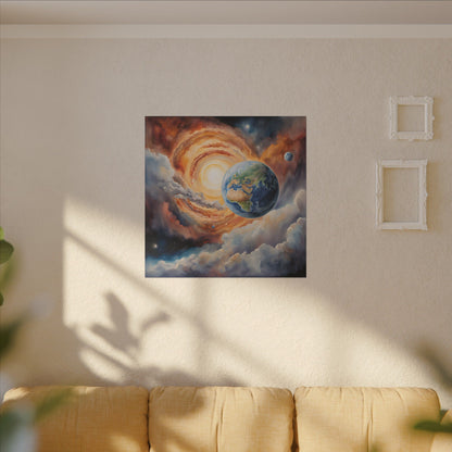 Matte Wall Canvas - Planet Earth - Beyond the Stars Collection