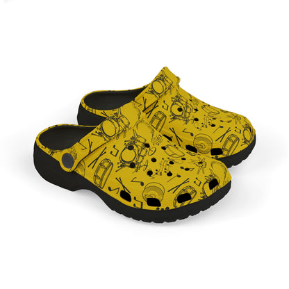 Kid's Foam Clogs - Drums - Gold