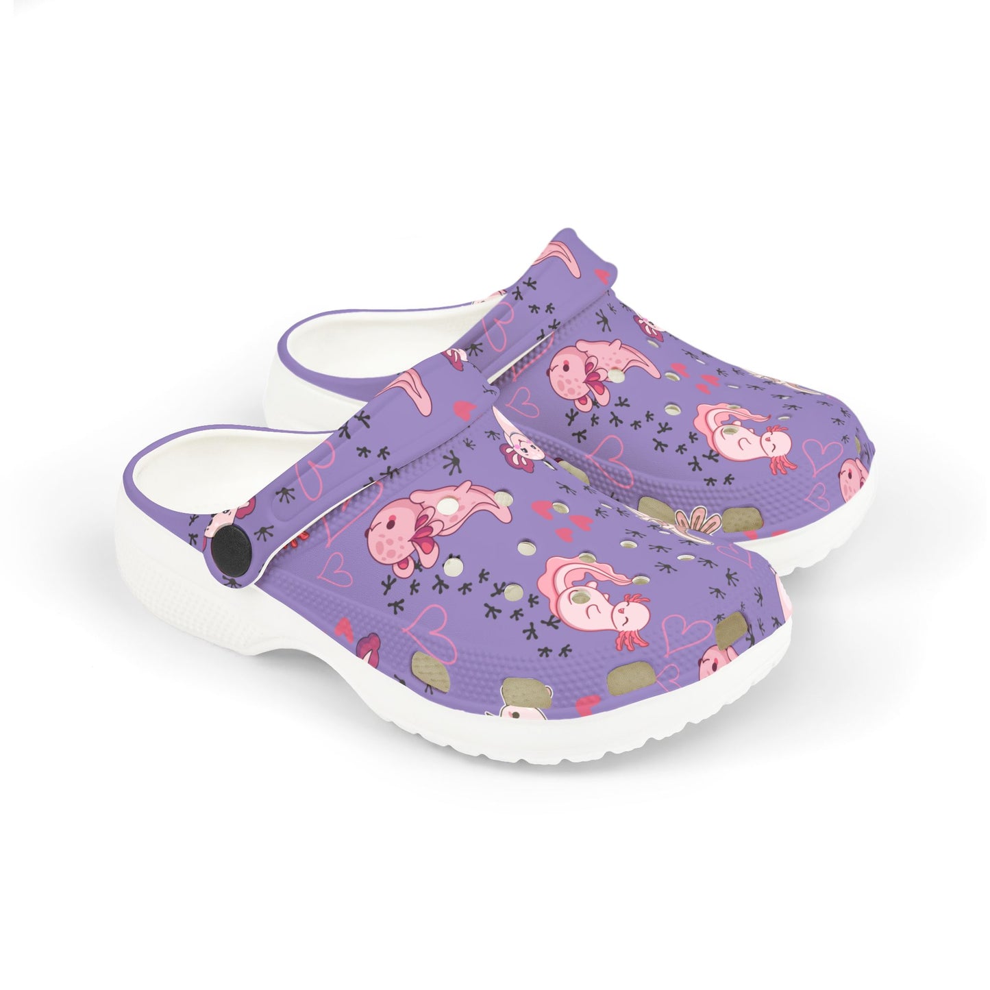 Kid's Foam Clogs - Axolotl - Lavender