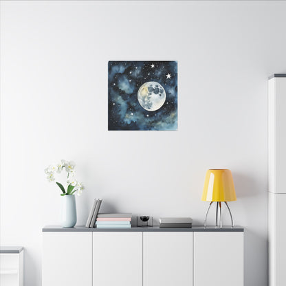 Matte Wall Canvas - Moon - Beyond the Stars Collection