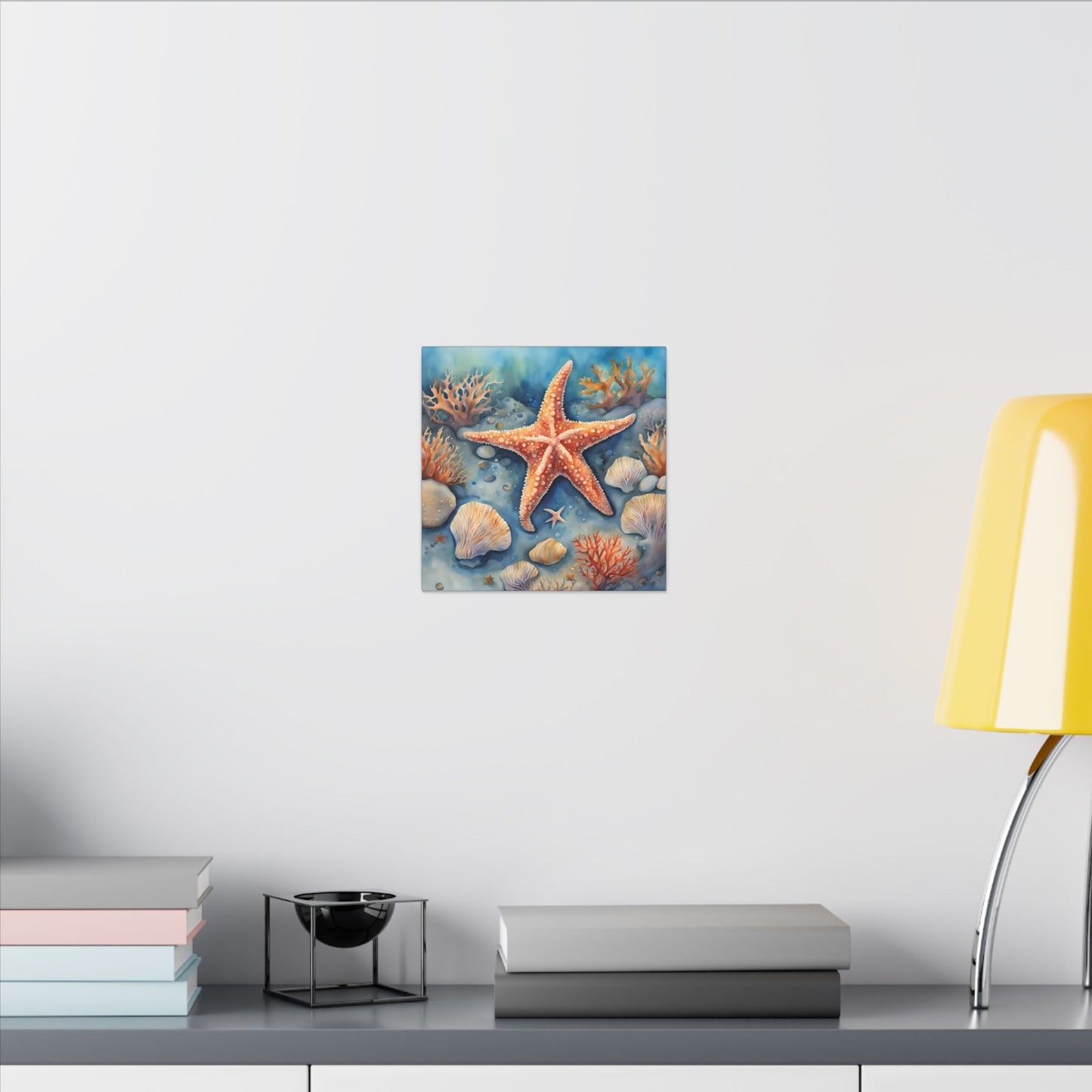 Matte Wall Canvas - Starfish - Neptune's Nursery Collection