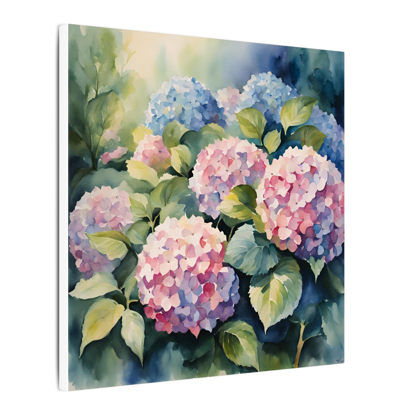 Matte Wall Canvas - Hydrangea - Bloom and Grow Collection