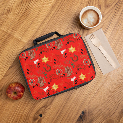 Lunch Bag - Cowboy - Red Hot