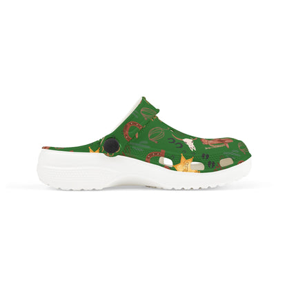 Kid's Foam Clogs - Cowboy - Forest