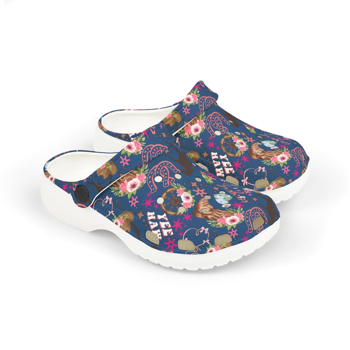 Kid's Foam Clogs - Cowgirl - Denim