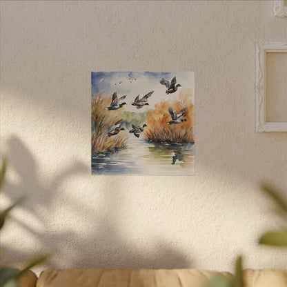 Matte Wall Canvas - Ducks - The Great Outdoors Collection