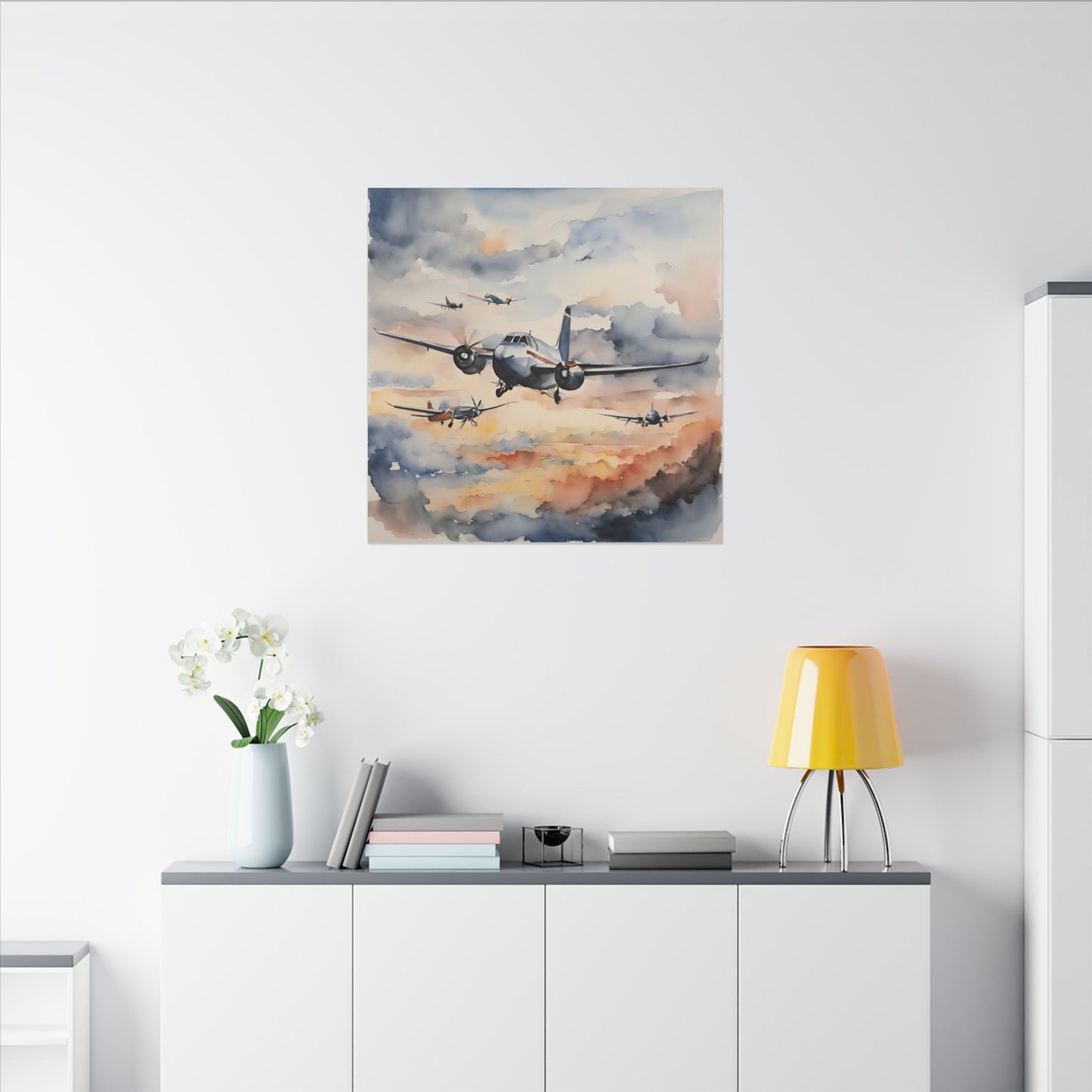 Matte Wall Canvas - Wings of Aviation - Wheels & Wings Collection