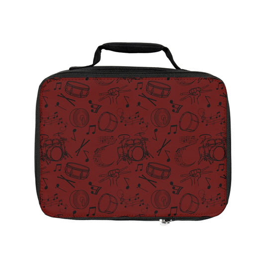 Lunch Bag - Drums - Maroon