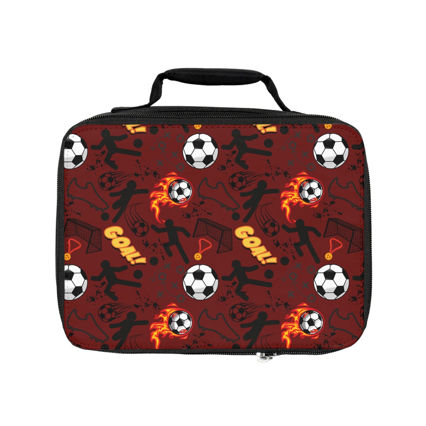 Lunch Bag - Soccer - Maroon