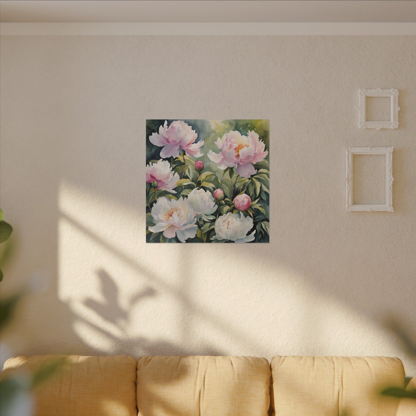 Matte Wall Canvas - Peony - Bloom and Grow Collection