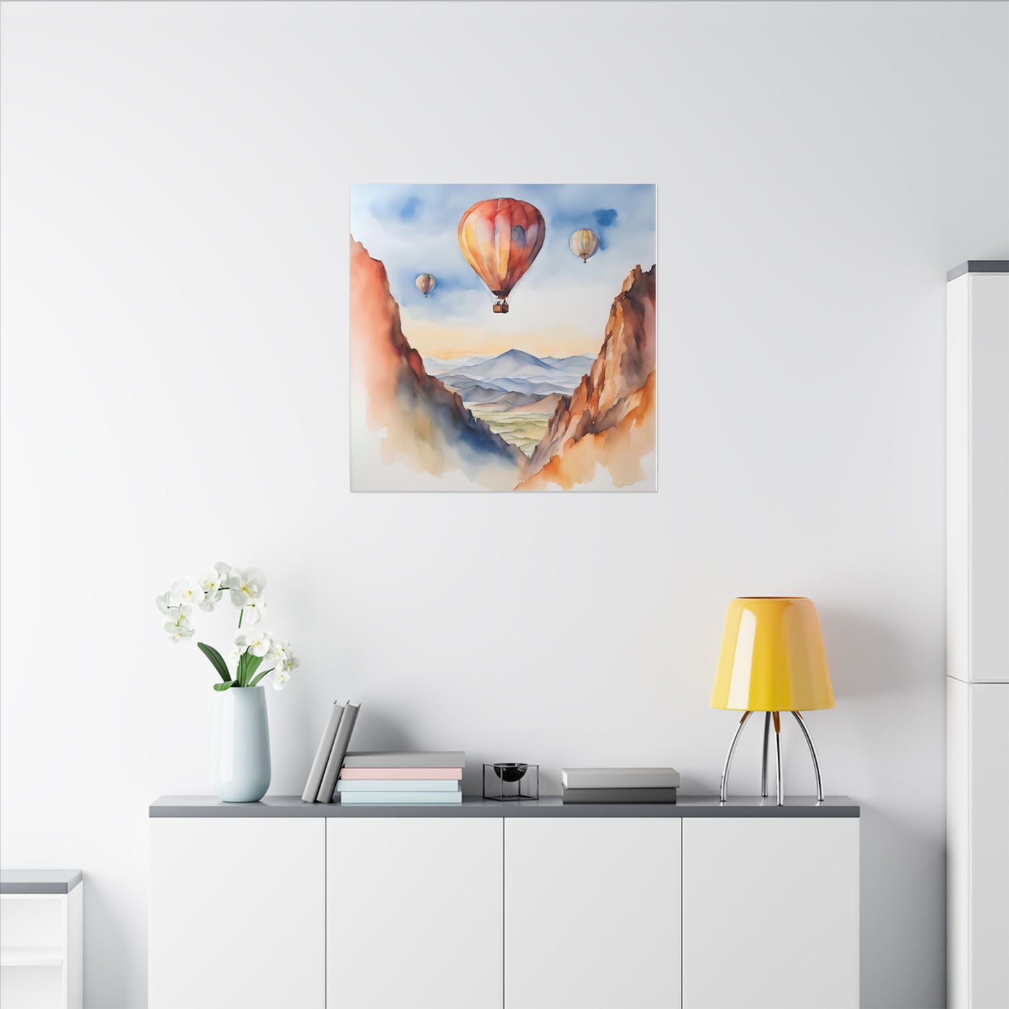 Matte Wall Canvas - Hot Air Balloons - Wheels & Wings Collection
