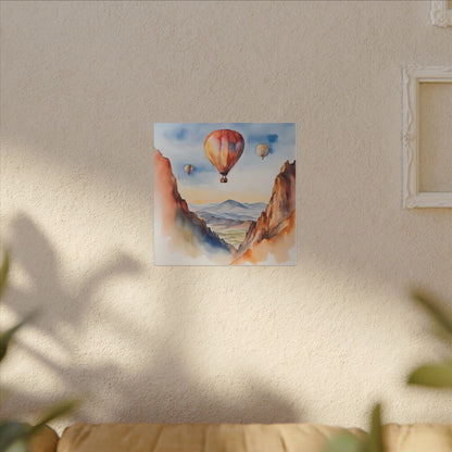 Matte Wall Canvas - Hot Air Balloons - Wheels & Wings Collection