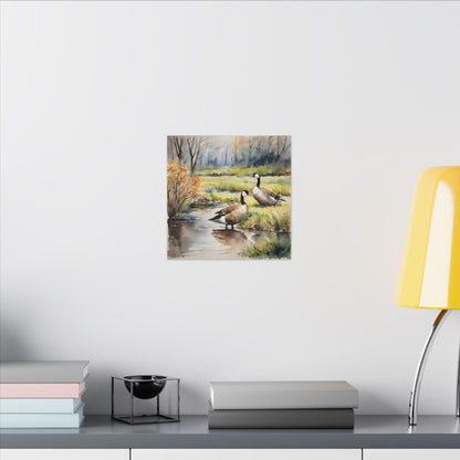 Matte Wall Canvas - Geese - The Great Outdoors Collection