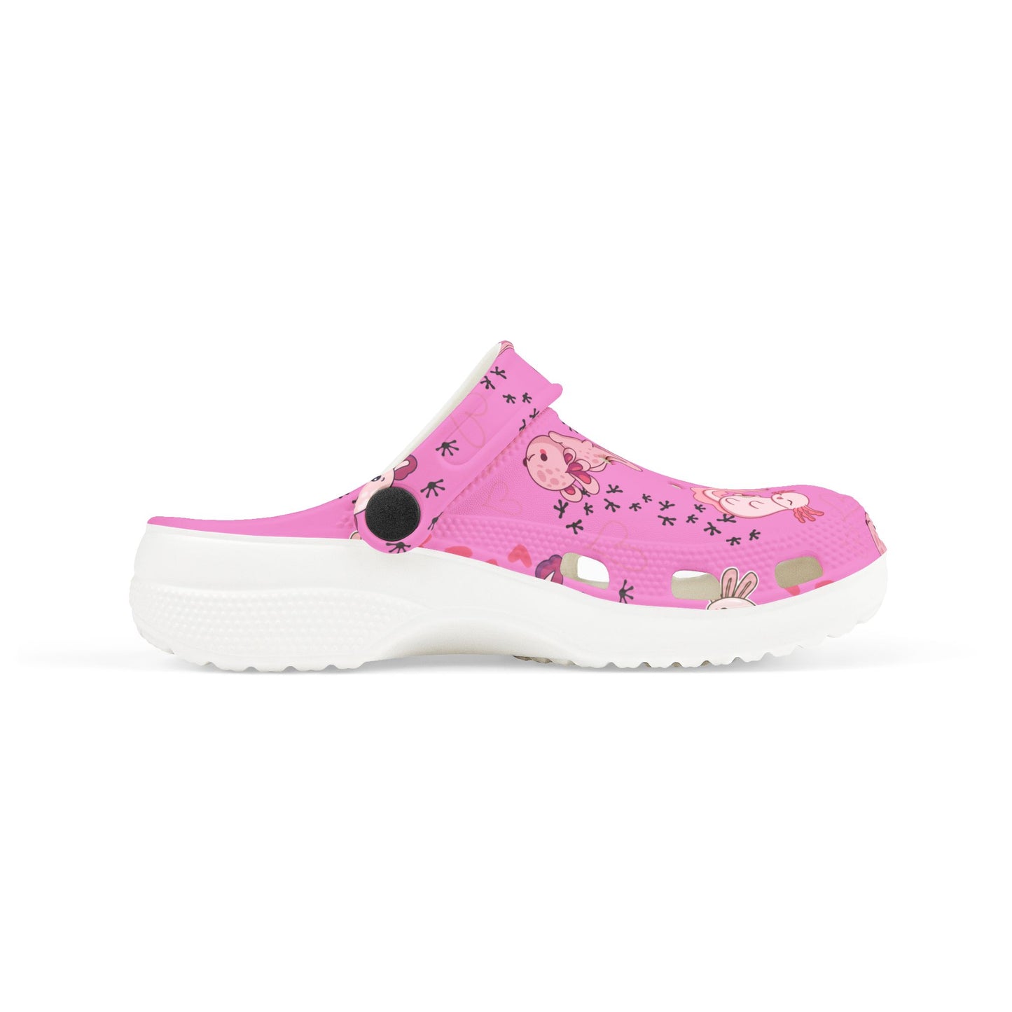 Kid's Foam Clogs - Axolotl - Bubblegum