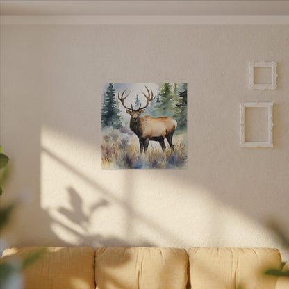 Matte Wall Canvas - Elk - The Great Outdoors Collection