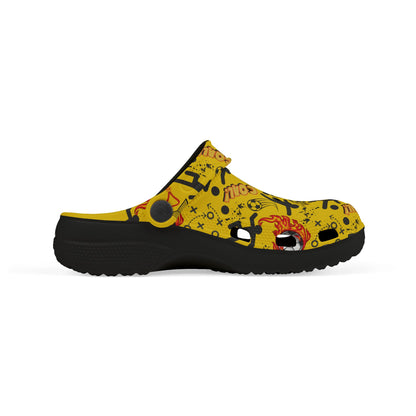 Kid's Foam Clogs - Soccer - Gold