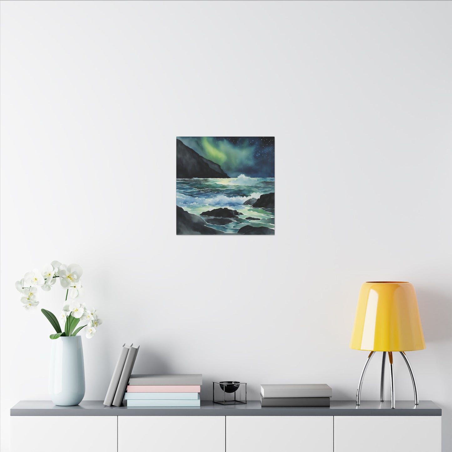 Matte Wall Canvas - Sea at Night - Neptune's Nursery Collection