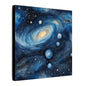 Matte Wall Canvas - Blue Galaxy - Beyond the Stars Collection