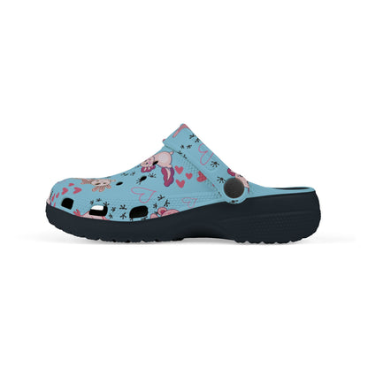 Kid's Foam Clogs - Axolotl - Arctic Blue